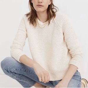 Open-Stitch Austen Pullover Sweater S
